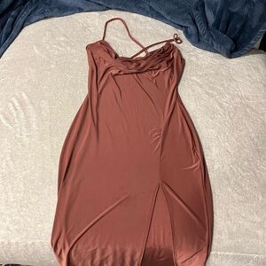 Windsor Pink Slip Dress Spaghetti Strap Backless